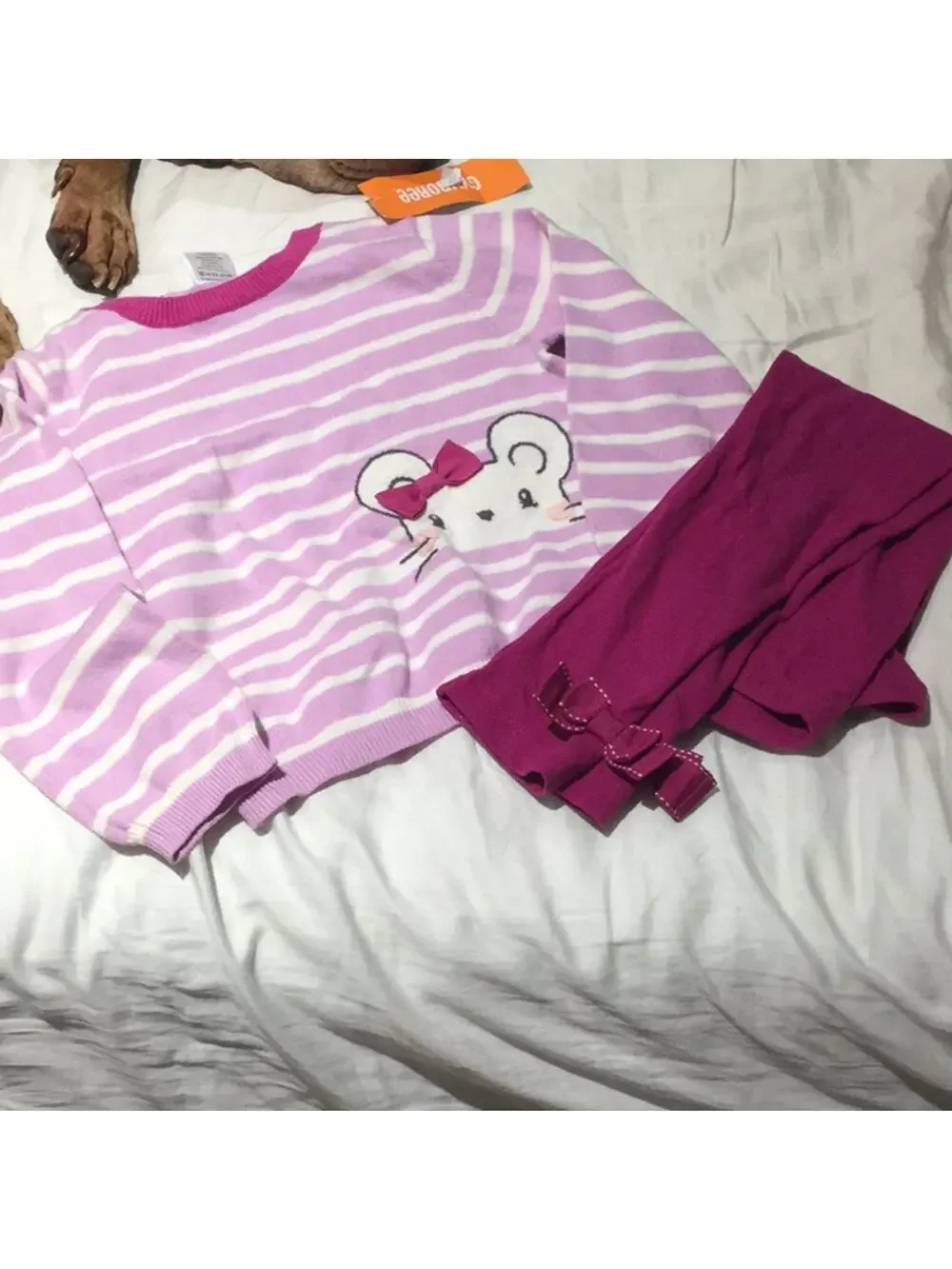 Gymboree 3t raspberry mouse outfit